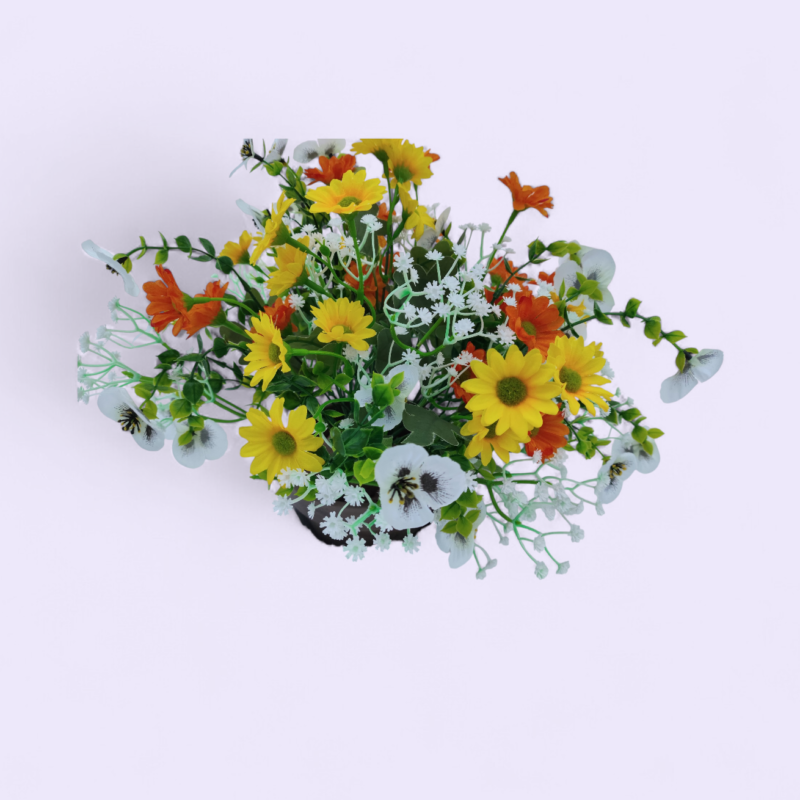 kunstlilleseade kollane /oranz / valge